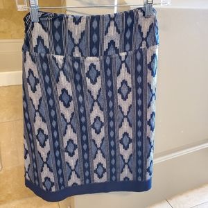 Blue Geometric Toad & Co Skirt